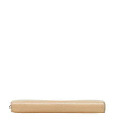 セリーヌ 長財布 ラウンドファスナー ベージュ レザー レディース CELINE 【中古】