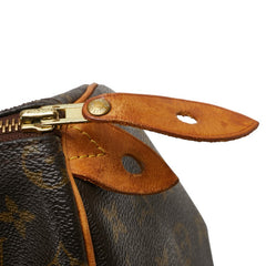 ルイ ヴィトン モノグラム スピーディ25 ハンドバッグ ミニボストンバッグ M41528 ブラウン PVC レザー レディース LOUIS VUITTON 【中古】