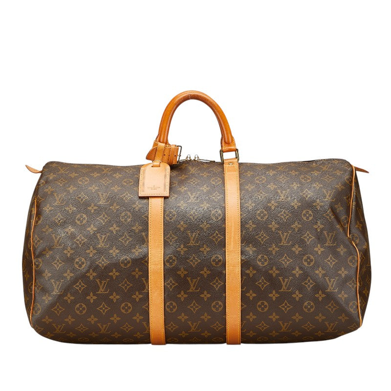 ルイ ヴィトン モノグラム キーポル55 ボストンバッグ トラベルバッグ 旅行用バッグ M41424 ブラウン PVC レザー レディース LOUIS VUITTON 【中古】