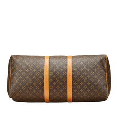 ルイ ヴィトン モノグラム キーポル55 ボストンバッグ トラベルバッグ 旅行用バッグ M41424 ブラウン PVC レザー レディース LOUIS VUITTON 【中古】