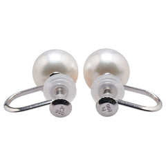 Pt900 プラチナ アコヤパール7.6ct イヤリング レディース 【中古】