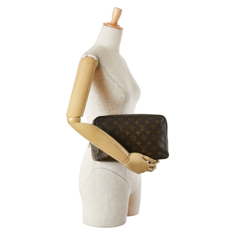 ルイ ヴィトン モノグラム トゥルーストワレット 28 セカンドバッグ クラッチバッグ M47522 ブラウン PVC レディース LOUIS VUITTON 【中古】