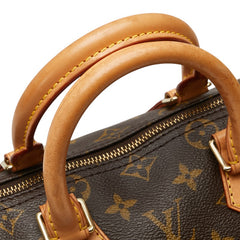 ルイ ヴィトン モノグラム スピーディ25 ミニボストンバッグ ハンドバッグ M41528 ブラウン PVC レザー レディース LOUIS VUITTON 【中古】