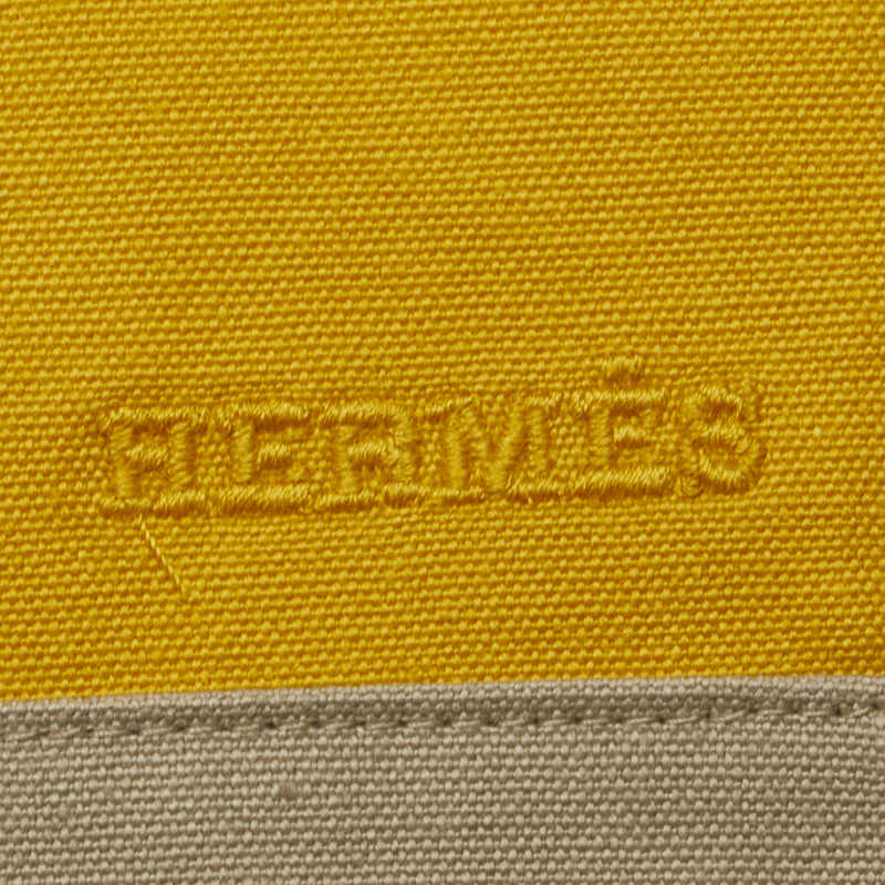 エルメス タピドセル クラッチバッグ セカンドバッグ イエロー キャンバス レディース HERMES 【中古】