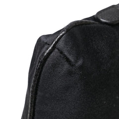 グッチ ハート チェーン ミニ ショルダーバッグ 153020 ブラック レザー サテン レディース GUCCI 【中古】