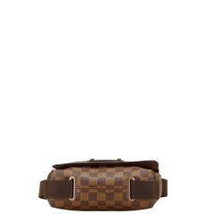 ルイ ヴィトン ダミエ ブルックリンPM ショルダーバッグ N51210 ブラウン PVC レザー レディース LOUIS VUITTON 【中古】