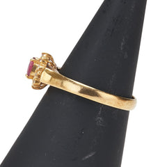 リング 指輪 ゴールド レッド K18 ゴールド レディース 【中古】