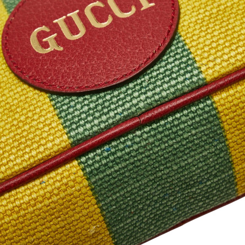 グッチ バイアデラ ボディバッグ ウエストバッグ 625895 マルチカラー キャンバス レザー レディース GUCCI 【中古】