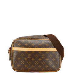 ルイ ヴィトン モノグラム リポーターPM 斜め掛け ショルダーバッグ M45254 ブラウン PVC レザー レディース LOUIS VUITTON 【中古】