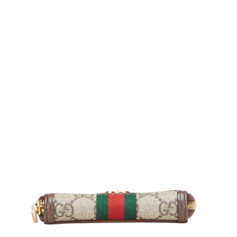 グッチ GGスプリーム オフィディア コインケース 658552 ベージュ ブラウン PVC レザー レディース GUCCI 【中古】