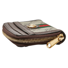 グッチ GGスプリーム オフィディア コインケース 658552 ベージュ ブラウン PVC レザー レディース GUCCI 【中古】