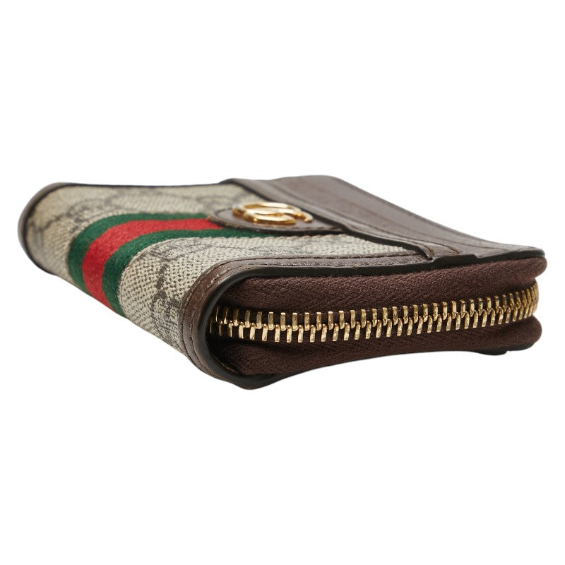 グッチ GGスプリーム オフィディア コインケース 658552 ベージュ ブラウン PVC レザー レディース GUCCI 【中古】