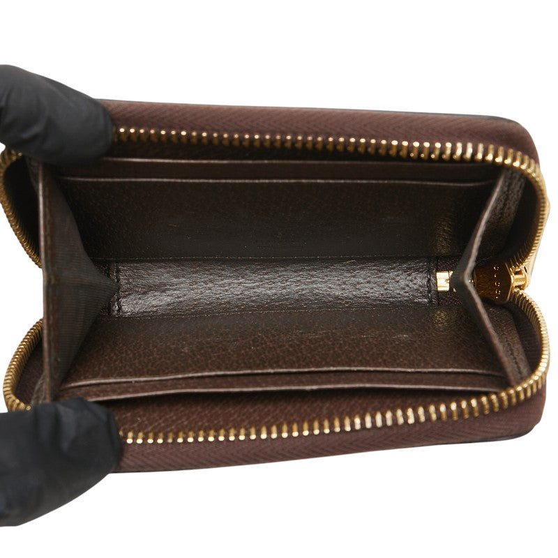 グッチ GGスプリーム オフィディア コインケース 658552 ベージュ ブラウン PVC レザー レディース GUCCI 【中古】