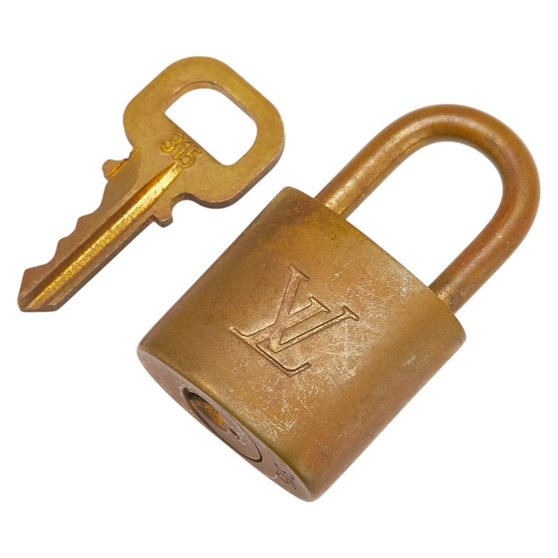 ルイ ヴィトン カデナ 南京錠 キー セット ゴールド メッキ レディース LOUIS VUITTON 【中古】