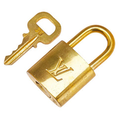 ルイ ヴィトン カデナ 南京錠 キー セット ゴールド メッキ レディース LOUIS VUITTON 【中古】