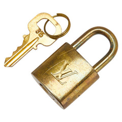 ルイ ヴィトン カデナ 南京錠 キー セット ゴールド メッキ レディース LOUIS VUITTON 【中古】