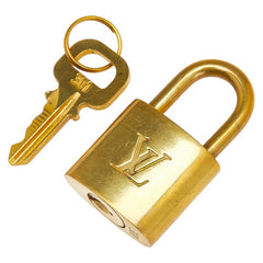 ルイ ヴィトン カデナ 南京錠 キー セット ゴールド メッキ レディース LOUIS VUITTON 【中古】
