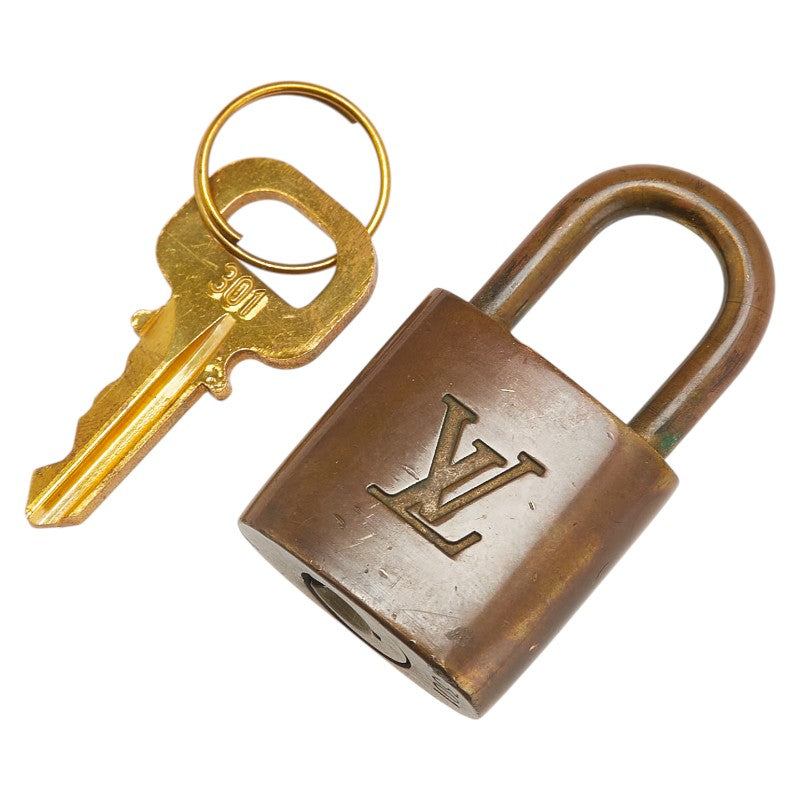 ルイ ヴィトン カデナ 南京錠 キー セット ゴールド メッキ レディース LOUIS VUITTON 【中古】