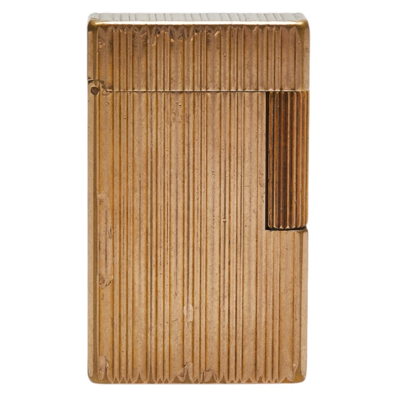 デュポン ライン1 ロング ローラー式 ガスライター ゴールド メッキ メンズ Dupont 【中古】