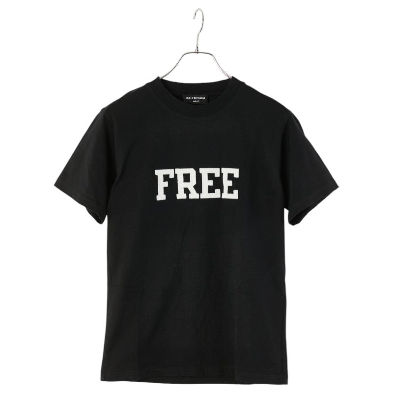 バレンシアガ FREE 半袖Ｔシャツ サイズ:XS ブラック ホワイト コットン メンズ BALENCIAGA 【中古】