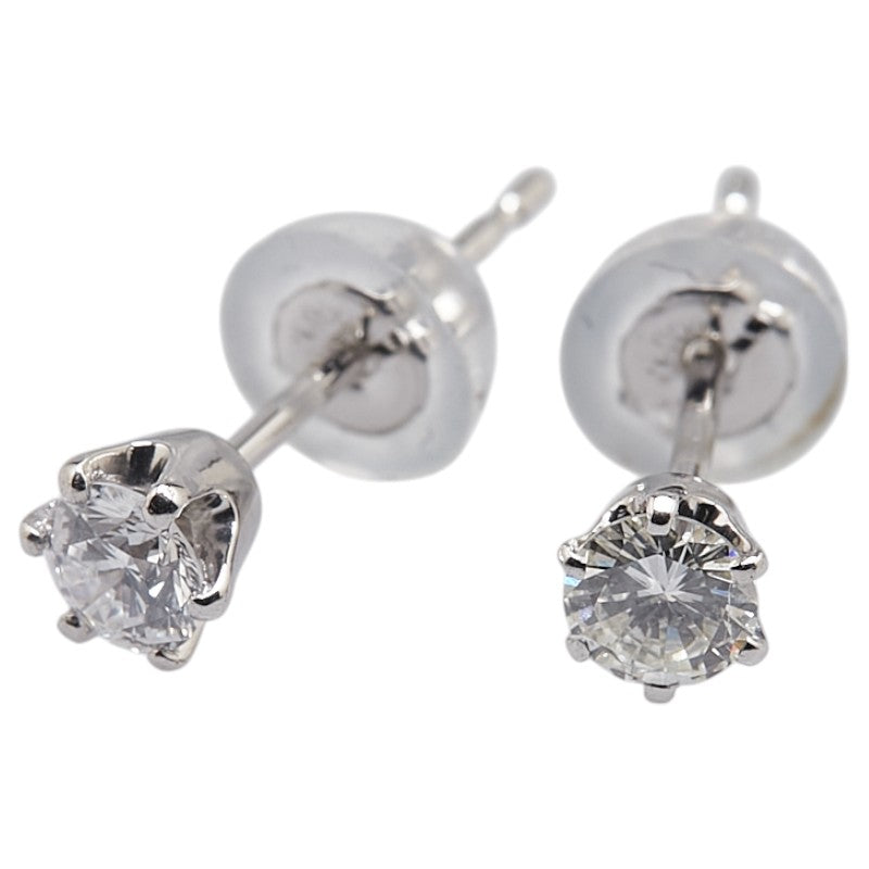 Pt900 プラチナ ダイヤ0.20ct スタッドピアス レディース 【中古】