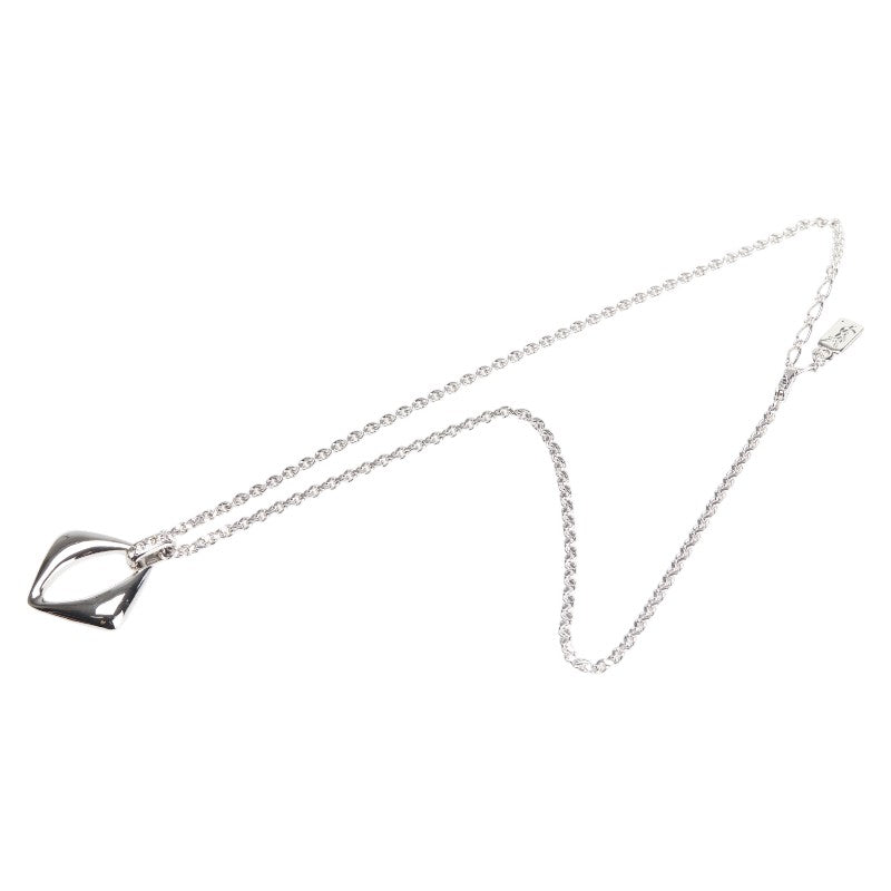 サンローラン チェーン ペンダントネックレス シルバー メタル ラインストーン レディース SAINT LAURENT 【中古】