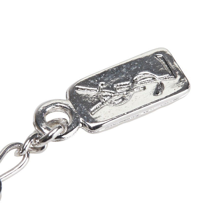 サンローラン チェーン ペンダントネックレス シルバー メタル ラインストーン レディース SAINT LAURENT 【中古】