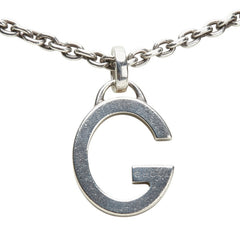 グッチ Gロゴ チェーン ペンダントネックレス 233936 SV925 シルバー レディース GUCCI 【中古】