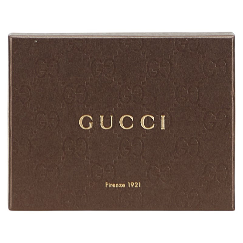 グッチ GGキャンバス 二つ折り財布 260987 ベージュ ブラウン キャンバス レザー レディース GUCCI 【中古】