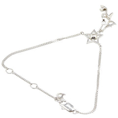 ディオール 星 スター ヒール モチーフ ラインストーン ブレスレット シルバー メタル レディース Dior 【中古】