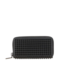 クリスチャンルブタン スパイク スタッズ 長財布 ラウンドファスナー ブラック レザー メンズ Christian Louboutin 【中古】