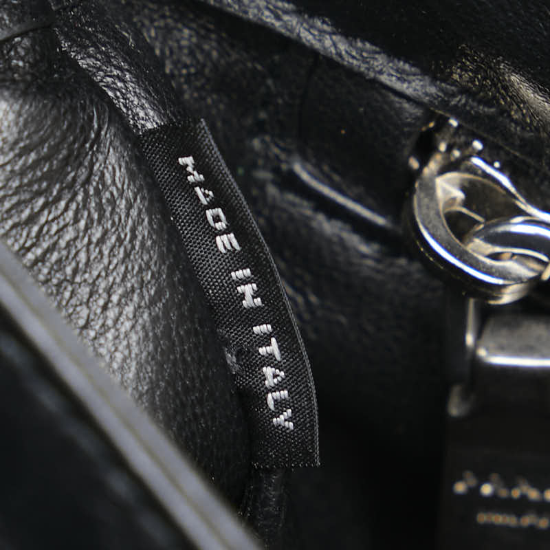 プラダ パイソン型押し チェーン ショルダーバッグ ハンドバッグ ブラック グリーン ナイロン レザー レディース PRADA 【中古】