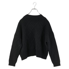 ヴァレンティノ Vロゴ ニット セーター サイズ:XXS ブラック ウール レディース VALENTINO 【中古】