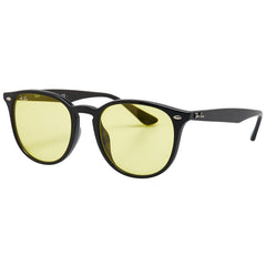 レイバン ライトカラーレンズ サングラス RB4259F 601/85 ブラック イエロー プラスチック レディース Ray-Ban 【中古】