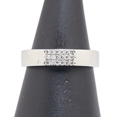 Pt900 プラチナ ダイヤ0.168ct リング 指輪 メンズ 19号 【中古】