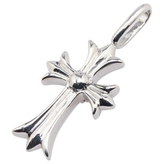 Pt900 プラチナ ダイヤ0.46ct クロス 十字架 モチーフ ペンダントトップ レディース 【中古】