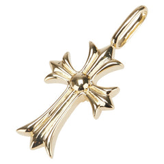 K18YG イエローゴールド ダイヤ0.46ct クロス 十字架 モチーフ ペンダントトップ メンズ 【中古】