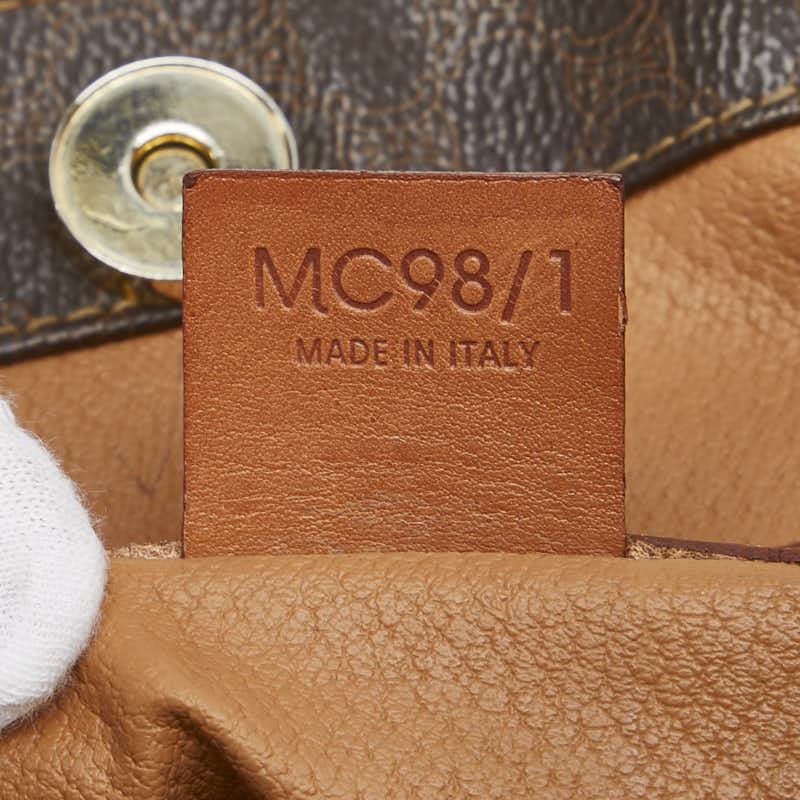 セリーヌ マカ トートバッグ ハンドバッグ ブラウン PVC レザー レディース CELINE 【中古】
