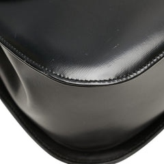 ジバンシー ロゴ ハンドバッグ ブラック レザー レディース Givenchy 【中古】