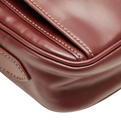 カルティエ マストライン ショルダーバッグ ワインレッド レザー レディース CARTIER 【中古】