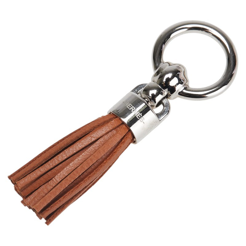 エルメス ツイリーリング セ ル ポンポン シルバー金具 スカーフリング シルバー マロンアルザン メッキ アニューミロ レディース HERMES 【中古】