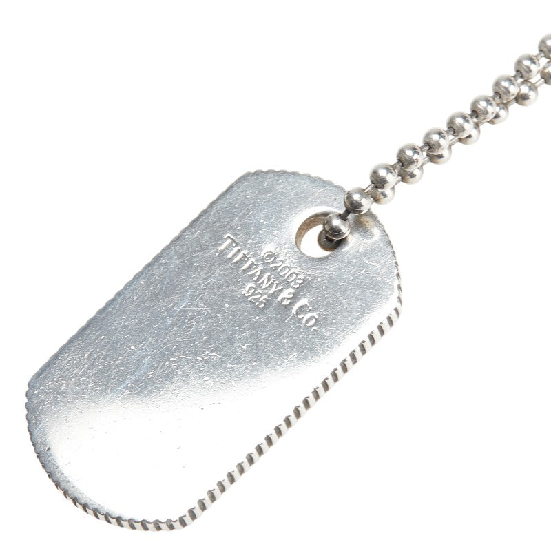 ティファニー ドッグタグ ボールチェーン ペンダントネックレス SV925 シルバー レディース TIFFANY&Co. 【中古】