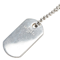 ティファニー ドッグタグ ボールチェーン ペンダントネックレス SV925 シルバー レディース TIFFANY&Co. 【中古】