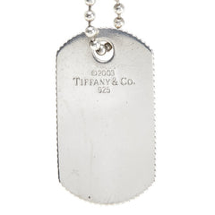 ティファニー ドッグタグ ボールチェーン ペンダントネックレス SV925 シルバー レディース TIFFANY&Co. 【中古】