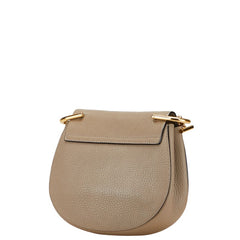 クロエ ドリュー チェーン ショルダーバッグ グレージュ ゴールド レザー レディース Chloe 【中古】