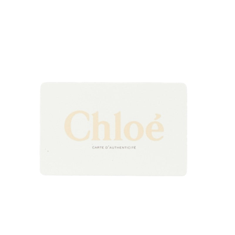 クロエ ロゴ ショルダーバッグ ブルー ブラック レザー スエード レディース Chloe 【中古】