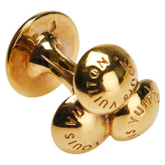 ルイ ヴィトン ブトン ドゥ マンシェット ブーケドクルー カフス M30564 ゴールド メッキ メンズ LOUIS VUITTON 【中古】