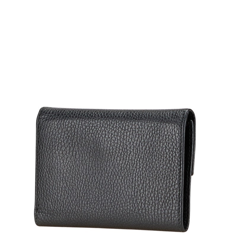 グッチ 三つ折り財布 346057 ブラック レザー メンズ GUCCI 【中古】