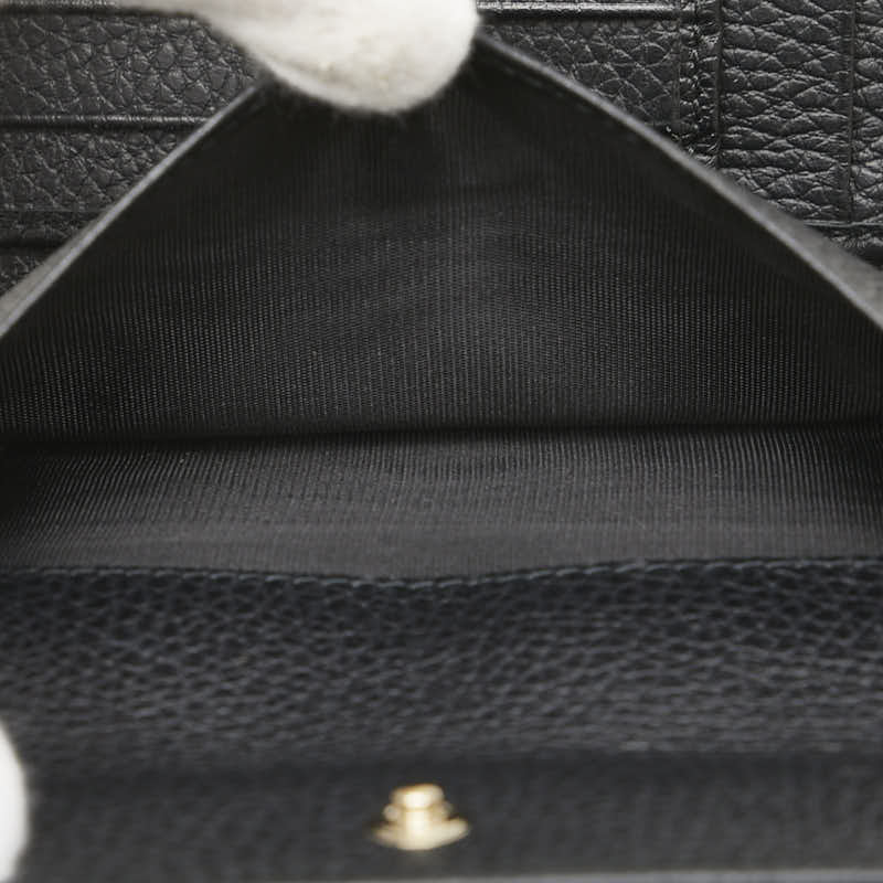 グッチ 三つ折り財布 346057 ブラック レザー メンズ GUCCI 【中古】