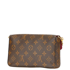 ルイ ヴィトン モノグラム ポシェットフェリシー チェーン ショルダーバッグ M81896 ブラウン フューシャ PVC メッキ レディース LOUIS VUITTON 【中古】